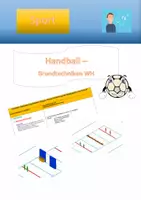 Vorschau - Stundenentwürfe - Handball 3: Dribbeln, Fangen, Passen, Schlagwurf - Deckblatt