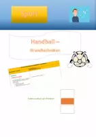 Vorschau - Stundenentwürfe - Handball 1: Einführung von Ballprellen und Dribbling - Deckblatt