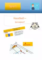 Vorschau - Stundenentwürfe - Handball 5: Sprungwurf im Handball - Deckblatt