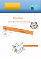 Vorschau - Stundenentwürfe - Stundenbilder Handball - Deckblatt