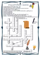 Vorschau - Arbeitsblätter - Kreuzworträtsel: Gedichte Lyrik - Spiel/ Quiz / Rätsel ab Klasse 5 - Seite 1