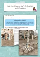 Vorschau - Arbeitsblätter - Großstadtlyrik - Peter Fox' "Schwarz zu blau" - Deckblatt