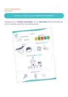 Aperçu - Apprentissages en autonomie - Journal de gratitude à imprimer (dès la maternelle) - Page 3
