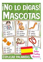 Aperçu - Jeux - mascotas jeu Espagnol / juego Español ¡No lo digas! - Page de couverture