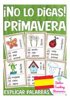 Aperçu - Jeux - ¡No lo digas! primavera (printemps) jeu Espagnol - Page de couverture
