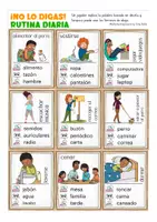 Aperçu - Jeux - No lo digas rutina diaria jeu Espagnol - Page 1