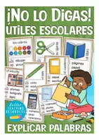 Aperçu - Jeux - útiles escolares / en la escuela No lo digas! jeu Espagnol - Page de couverture