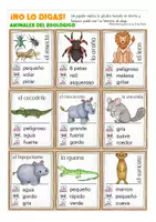 Aperçu - Jeux - FREEBIE en el zoológico / animales No lo digas! jeu Espagnol - Page 3
