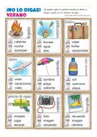 Aperçu - Jeux - No lo digas! verano juego Espagnol - Page 2