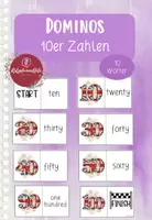 Vorschau - Arbeitsblätter - Englisch Domino Numbers Zehnerzahlen - Deckblatt