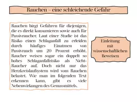 Vorschau - Arbeitsblätter - Lineare Erörterung - das Rauchen - Seite 3