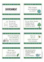 Aperçu - Cartes d'exercices - Environment Speaking Cards (English) - Page 1