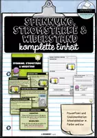 Vorschau - Stundenentwürfe - STROM BUNDLE - Stromkreis, Spannung & Widerstand - Seite 1