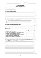 Vorschau - Test - Klassenarbeit - Alpen Tourismus - Sanfter Tourismus - Nachhaltigkeit - Deckblatt