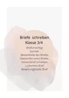Vorschau - Unterrichtsreihen - Unterrichtsmaterial zum Thema Brief - Deckblatt