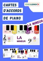 Aperçu - Fiches - La musique 🎶 LA MINEUR Cartes d'accords de piano 🎹 Les accords de piano apprendre Les accords de base au piano - Page de couverture