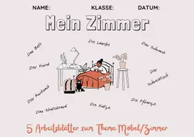 Vorschau - Arbeitsblätter - Mein Zimmer- dein Zimmer - Deckblatt