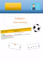 Vorschau - Stundenentwürfe - Fußball 3: Dribbling, Finte und Torschuss - Deckblatt