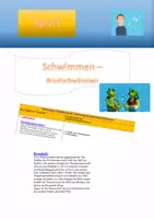 Vorschau - Stundenentwürfe - Schwimmen 2: Verbesserung Brustbeinschlag-Brustarme - Deckblatt