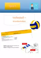 Vorschau - Stundenentwürfe - Volleyball 3: WH Grundtechniken - Deckblatt