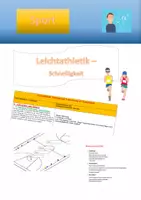 Vorschau - Stundenentwürfe - Leichtathletik 2: Schulung der Schnelligkeit - Deckblatt