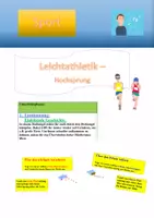 Vorschau - Stundenentwürfe - Leichtathletik 3: Hinführung Hochsprung - Deckblatt