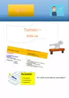 Vorschau - Stundenentwürfe - Turnen 2: Bodenturnen Rolle vw-rw - Deckblatt