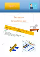Vorschau - Stundenentwürfe - Turnen 4: Sprung über den Kasten quer - Deckblatt