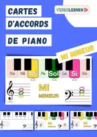 Aperçu - Fiches - La musique 🎶 MI MINEUR Cartes d'accords de piano 🎹 Les accords de piano apprendre Les accords de base au piano - Page de couverture
