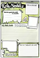 Vorschau - Arbeitsblätter - Role Models - worksheet / Template - Deckblatt
