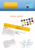 Vorschau - Stundenentwürfe - Allgemeine Spielfähigkeit: Kleine Spiele - Deckblatt