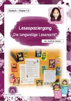 Vorschau - Arbeitsblätter - Lesespaziergang - Die langweilige Lesenacht ( + AnyBook Version) - Deckblatt