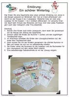 Vorschau - Stationenlernen - Bundle Lesespaziergang Lesespurgeschichte Winter Leseverständnis Lesen Klasse 1-4 - Seite 2