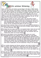Vorschau - Stationenlernen - Bundle Lesespaziergang Lesespurgeschichte Winter Leseverständnis Lesen Klasse 1-4 - Seite 3