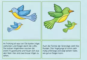 Vorschau - Aufgabenkarten - Lesezuordnungskarten Frühling 2 fach differenziert - Seite 1