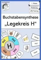Vorschau - Fördermaterial/Inklusion - Buchstabensynthese: „Legekreis H“ - Deckblatt