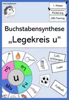 Vorschau - Fördermaterial/Inklusion - Buchstabensynthese: „Legekreis u“ - Deckblatt