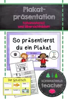 Vorschau - Arbeitsblätter - Wie halte ich ein Referat? Plakatpräsentation - Tafelmaterial und Übersicht - Deckblatt