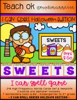 Vista previa - Hojas de trabajo - I CAN SPELL Series Special Edition Holidays HALLOWEEN Candy Corn Kids - página 1