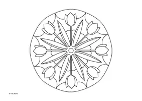 Vorschau - Mal- und Bastelvorlagen - 10 Mandalas Frühblüher + Fasching Karneval - Seite 2