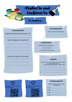 Vista previa - Hojas de trabajo - Perfil Profesiones Pintores y barnizadores alemán - página 1