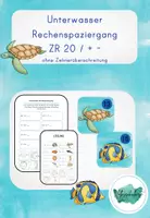Vorschau - Arbeitsblätter - Unterwasser Rechenspaziergang / ZR 20 - Deckblatt