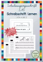 Vorschau - Unterrichtsreihen - Schreibschrift SAS lernen mit passenden Bildern zu Karibu #fetzige55 - Deckblatt
