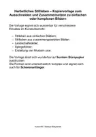 Vorschau - Mal- und Bastelvorlagen - Herbstliches Stillleben - eine Collage - Seite 1