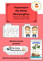Aperçu - Matériel pour travaux manuels / dessin - Marionnettes à doigt: La petite Sirène (Allemand) - Page de couverture