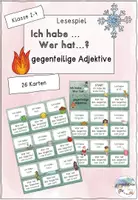 Vorschau - Spiele - Ich habe... Wer hat...? Gegenteilige Adjektive - Deckblatt