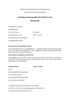 Vorschau - Stundenentwürfe - schriftliche Arbeit UPP Würfelgebäude in der Schattenbox - Deckblatt