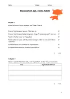 Vorschau - Klassenarbeiten - Klassenarbeit zum Thema Fabeln Klasse 6 mit Lösungen - Seite 1