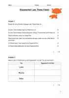 Vorschau - Fördermaterial/Inklusion - Klassenarbeit zum Thema Fabeln diff - Seite 1