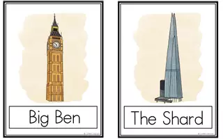 Vorschau - Bildkarten - London - Flashcards & Worksheets - Seite 1